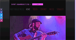Desktop Screenshot of mattwallermusic.com