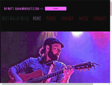 Tablet Screenshot of mattwallermusic.com